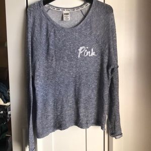 VS PINK LIGHT WEIGHT KNIT TOP